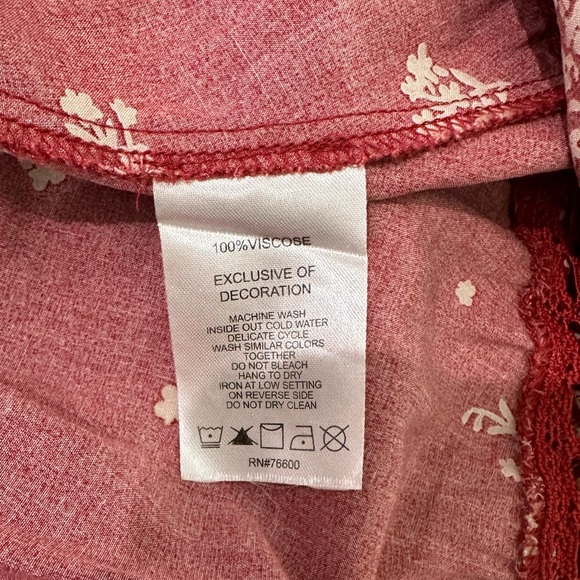 Floral Red Maxi Dress - Picture 8 of 9